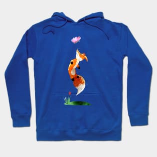 Toby the Fox Sees a Butterfly Hoodie